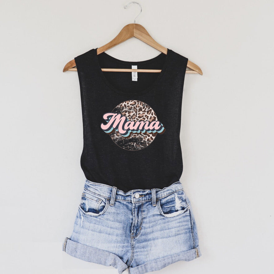 BLANKS SALE: Black (S/M) Women's Flowy Muscle Tank