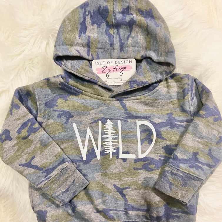 "WILD" Toddler Pullover Hoodie