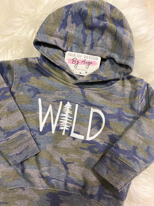 "WILD" Toddler Pullover Hoodie