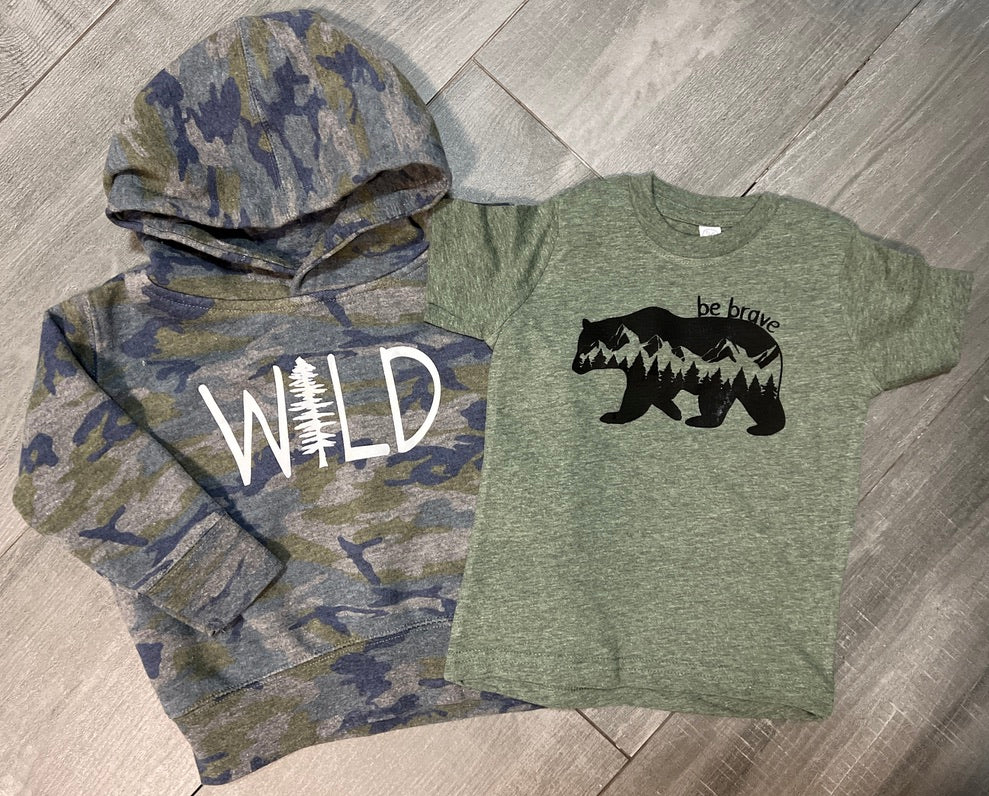 "WILD" Toddler Pullover Hoodie