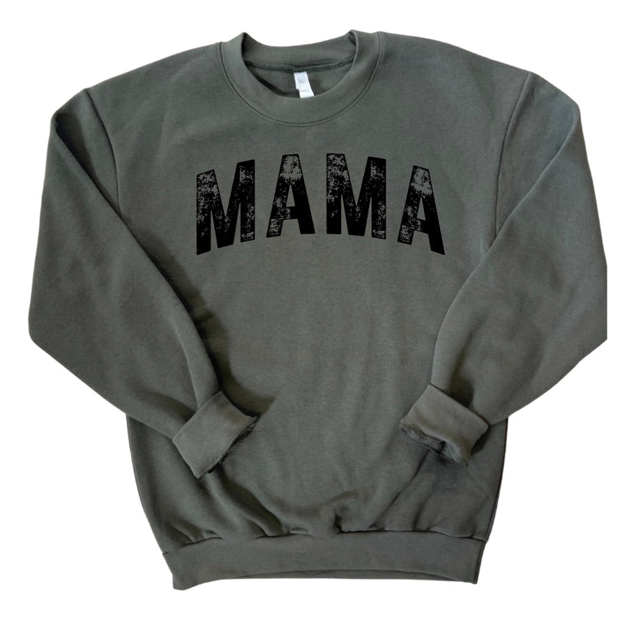 Distressed MAMA Ultimate Crewneck - Lieutenant