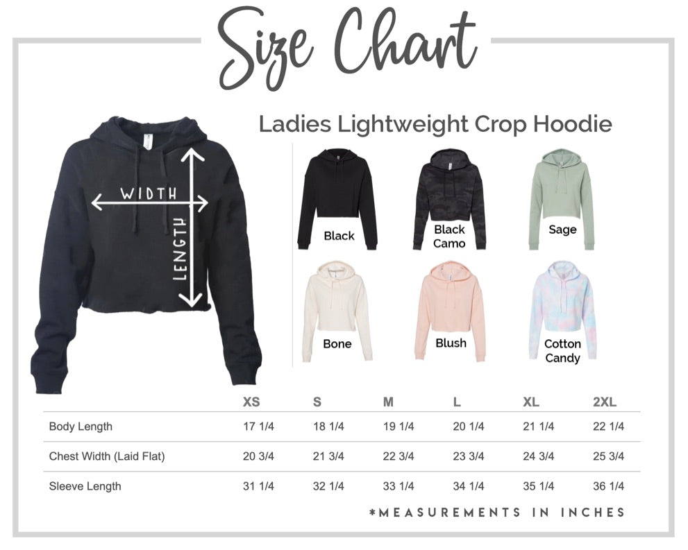 PRE-ORDER: Women's Lightweight Crop Hoodie