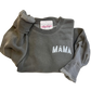 "MAMA" Distressed Vintage Wash Crewneck