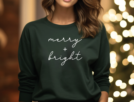 Merry + Bright Luxe Crewneck