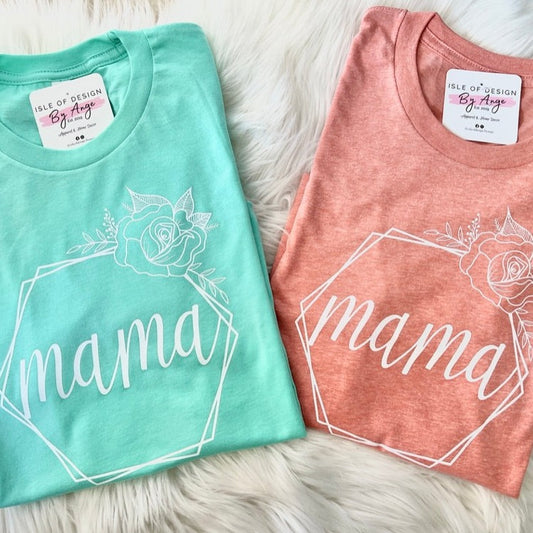 Floral Hex MAMA Favorite Tee