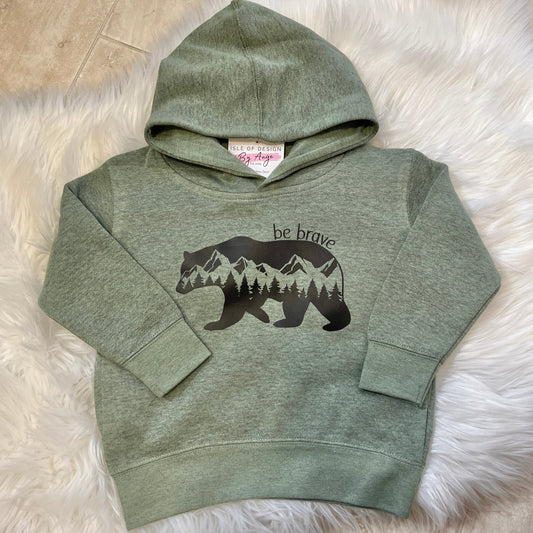 Brave Bear Toddler Pullover Hoodie