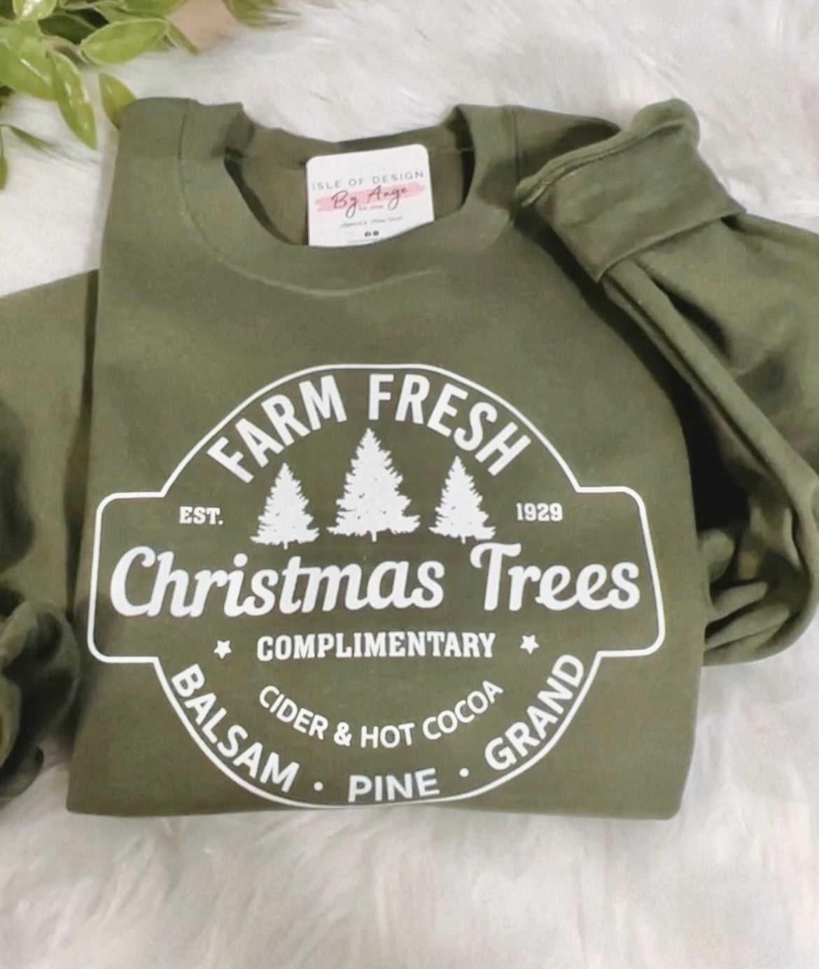 Farm Fresh Christmas Trees Classic Crewneck