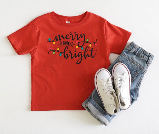 Merry and Bright Toddler Favorite Tee