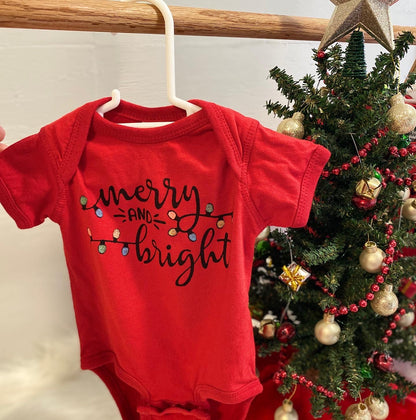 Merry and Bright Infant Onesie