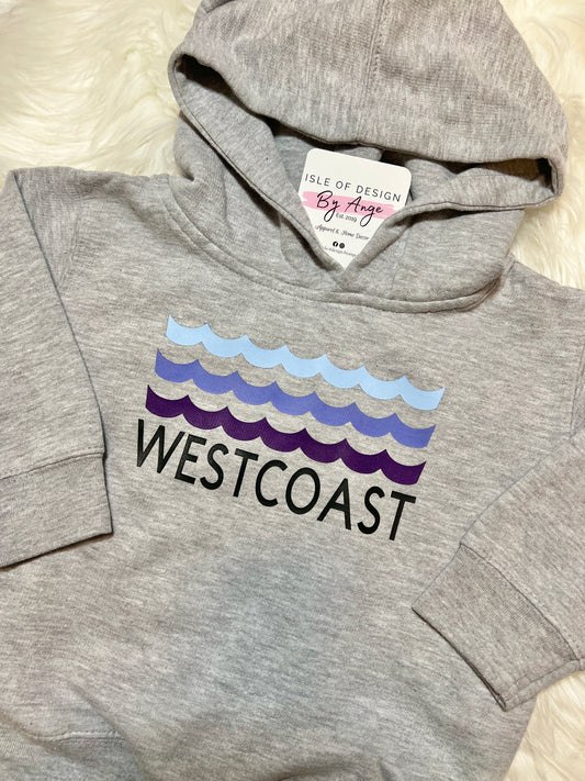 "Westcoast Waves" Toddler Pullover Hoodie