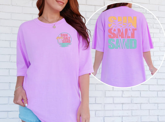 PRE-ORDER: “Sun. Salt. Sand." Vintage Wash Tee